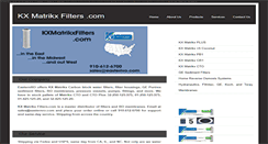 Desktop Screenshot of kxmatrikxfilters.com