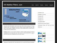 Tablet Screenshot of kxmatrikxfilters.com